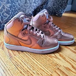 Unique Rose Gold Nike Air Force Ones